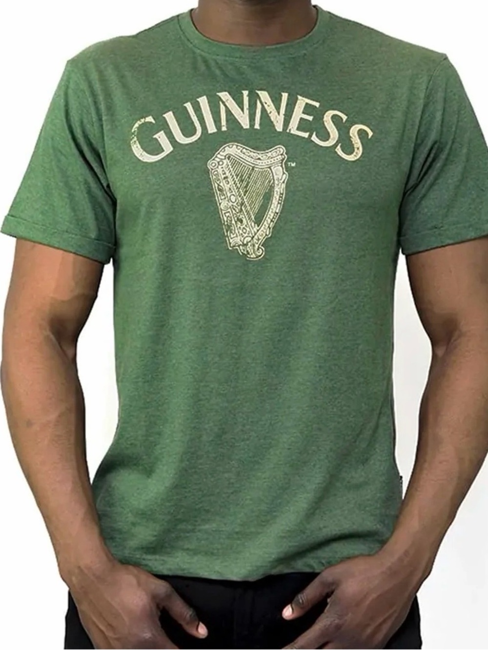 Guinness Vintage Heathered Harp Tee Size Medium
